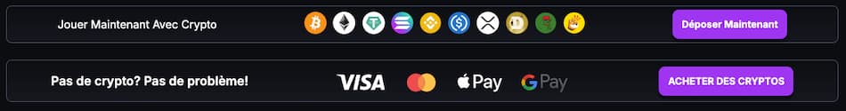 CoinCasino-moyens de paiement